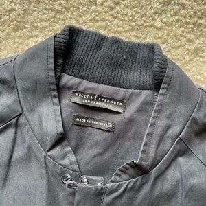 Welcome Stranger Bomber Jacket Navy Size Medium